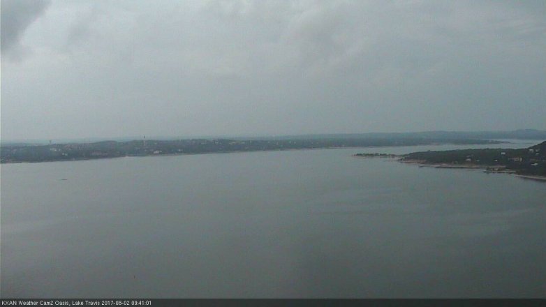 Lake Travis webcam, August 2, 2017 9:00 AM CT