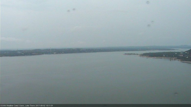 Lake Travis webcam, August 2, 2017 9:20 AM CT