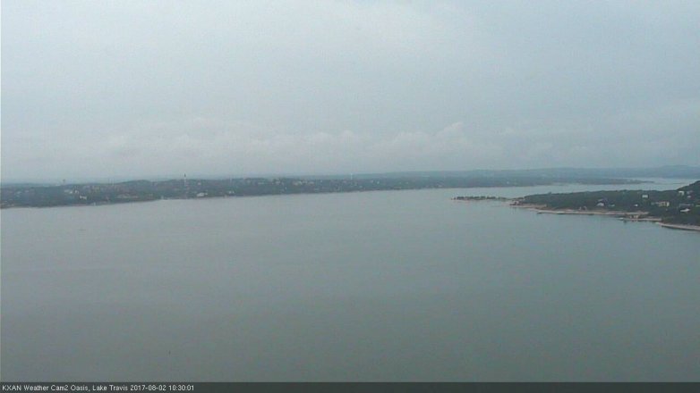 Lake Travis webcam, August 2, 2017 9:40 AM CT