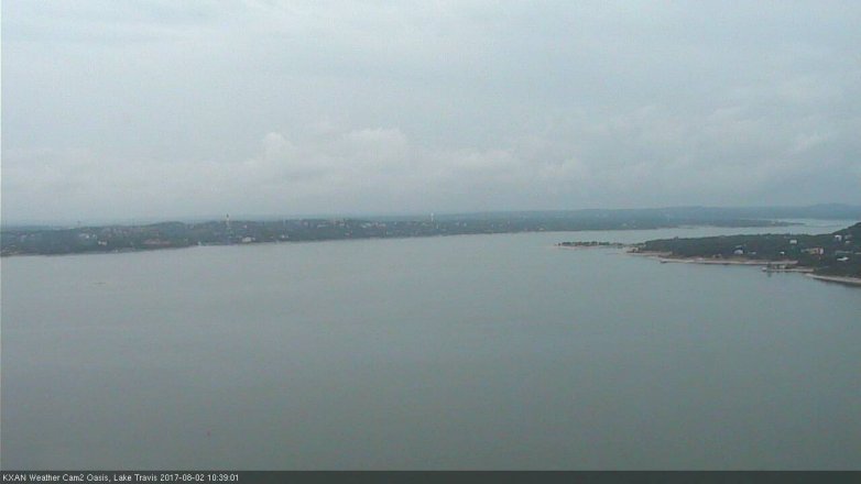 Lake Travis webcam, August 2, 2017 9:50 AM CT