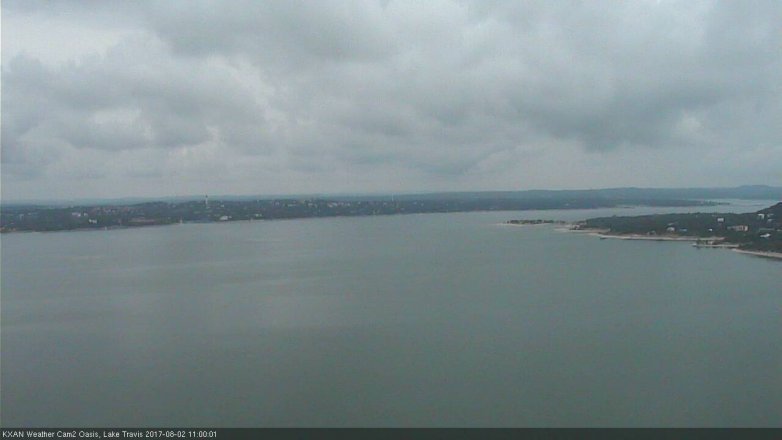 Lake Travis webcam, August 2, 2017 10:05 AM CT