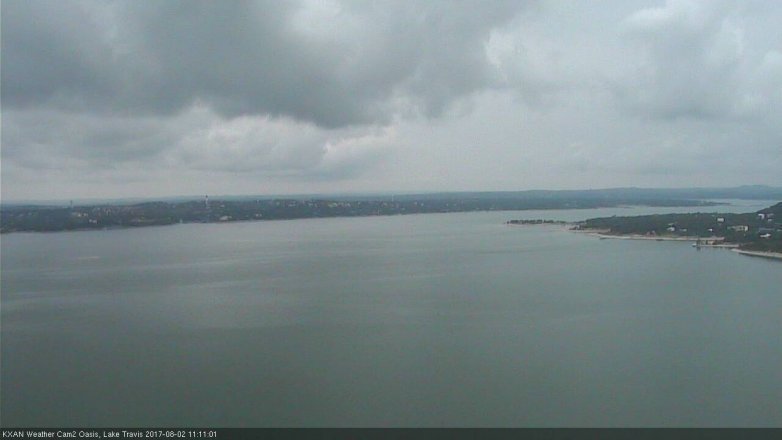 Lake Travis webcam, August 2, 2017 10:25 AM CT
