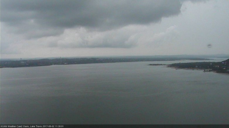 Lake Travis webcam, August 2, 2017 10:35 AM CT
