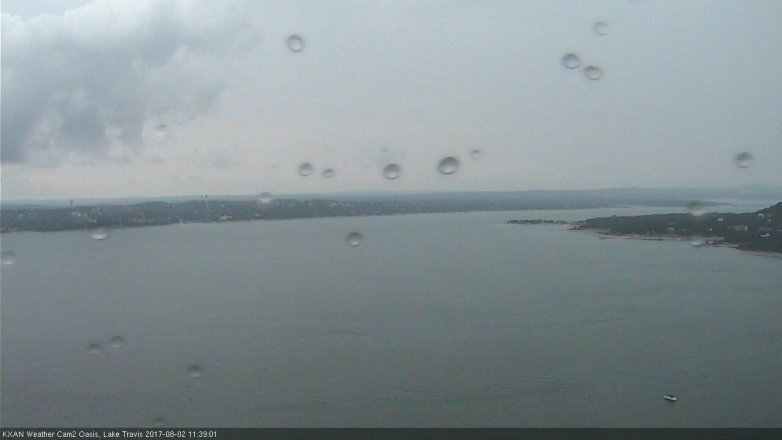Lake Travis webcam, August 2, 2017 11:00 AM CT