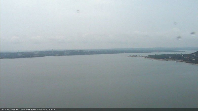 Lake Travis webcam, August 2, 2017 12:40 PM CT