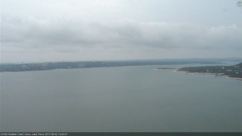 Lake Travis webcam, August 2, 2017 12:55 PM CT