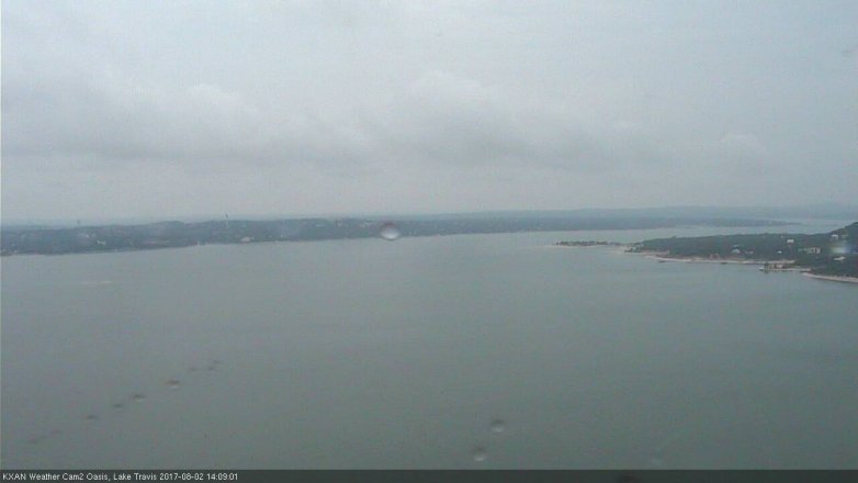 Lake Travis webcam, August 2, 2017 1:35 PM CT