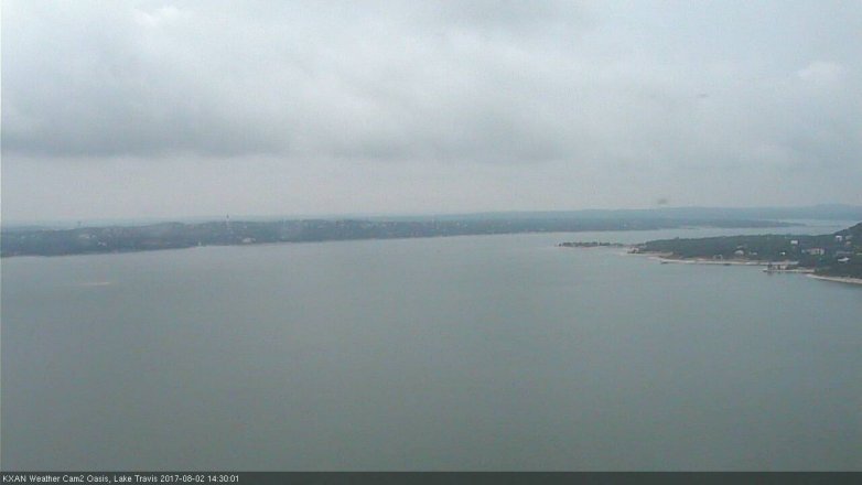 Lake Travis webcam, August 2, 2017 1:55 PM CT