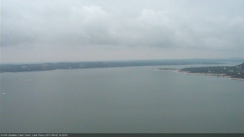 Lake Travis webcam, August 2, 2017 2:05 PM CT