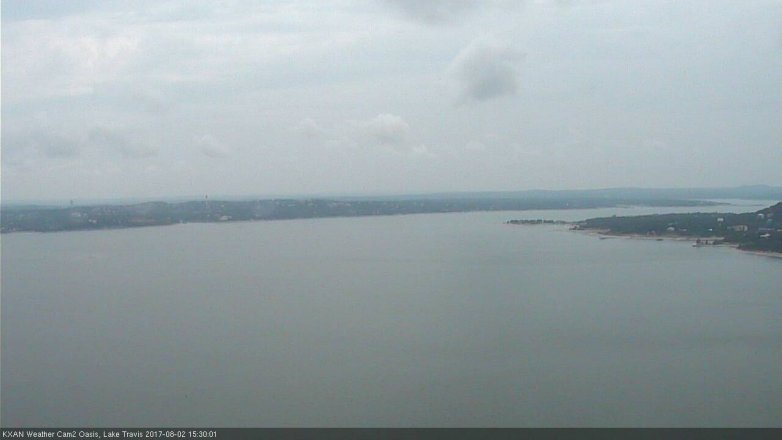 Lake Travis webcam, August 2, 2017 2:45 PM CT