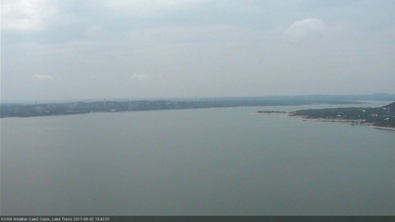 Lake Travis webcam, August 2, 2017 2:55 PM CT