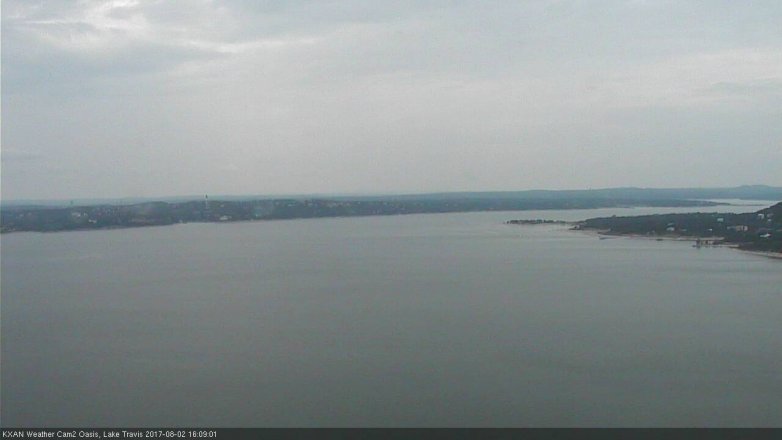 Lake Travis webcam, August 2, 2017 3:25 PM CT