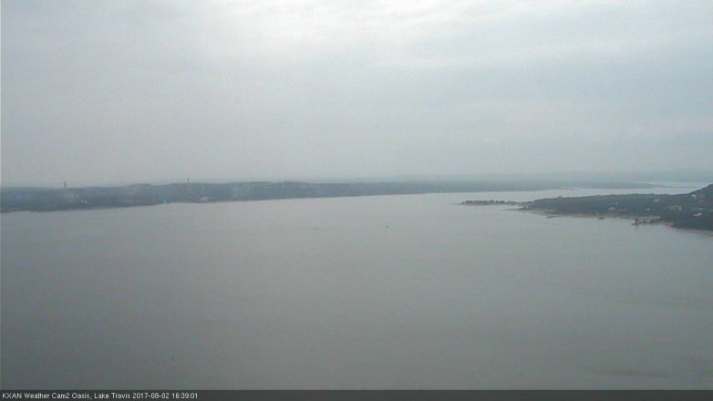 Lake Travis webcam, August 2, 2017 3:45 PM CT