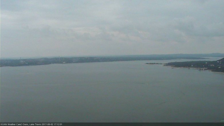 Lake Travis webcam, August 2, 2017 4:15 PM CT