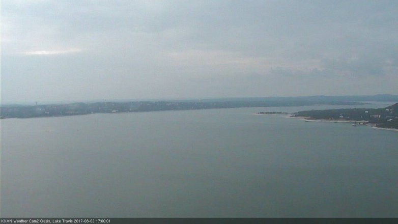 Lake Travis webcam, August 2, 2017 4:30 PM CT