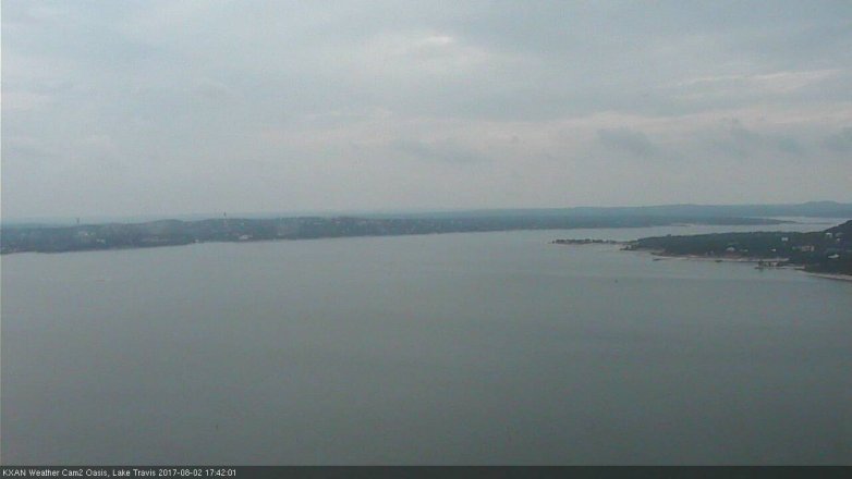 Lake Travis webcam, August 2, 2017 5:05 PM CT