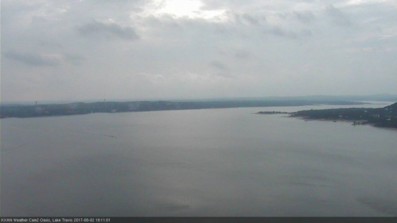 Lake Travis webcam, August 2, 2017 5:15 PM CT