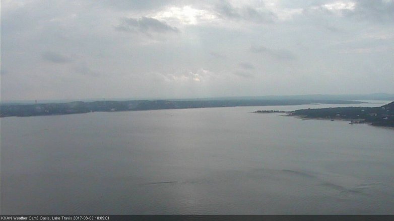 Lake Travis webcam, August 2, 2017 5:30 PM CT