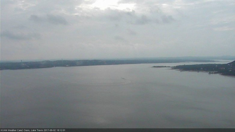 Lake Travis webcam, August 2, 2017 5:40 PM CT