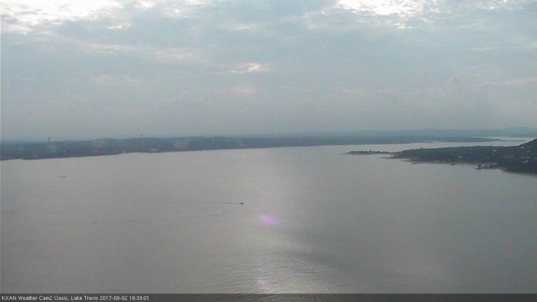 Lake Travis webcam, August 2, 2017 5:45 PM CT