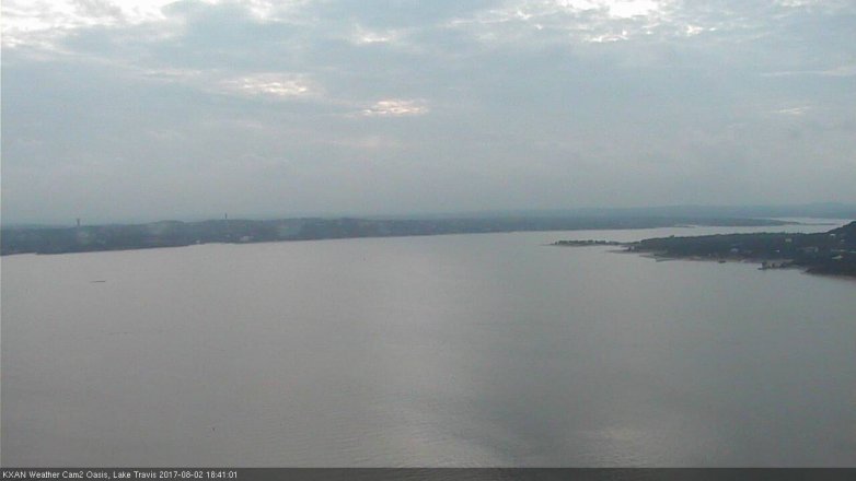 Lake Travis webcam, August 2, 2017 5:50 PM CT