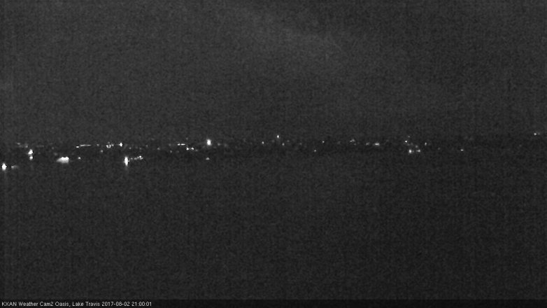 Lake Travis webcam, August 2, 2017 8:15 PM CT