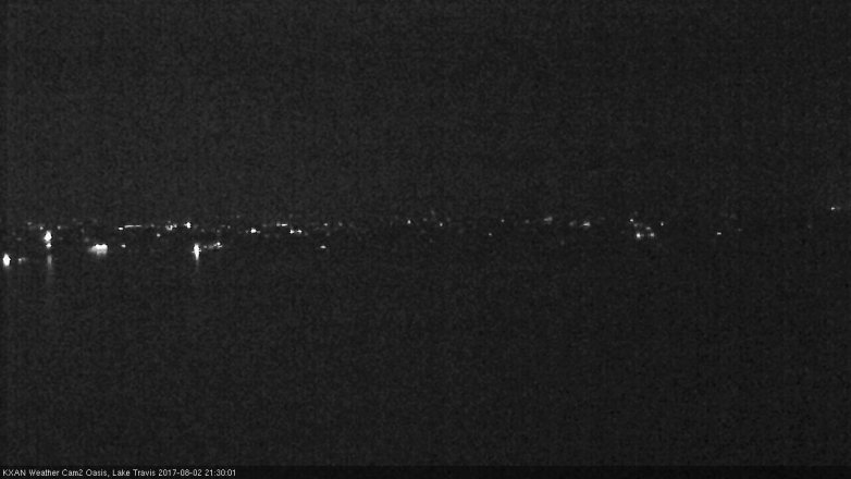Lake Travis webcam, August 2, 2017 8:40 PM CT
