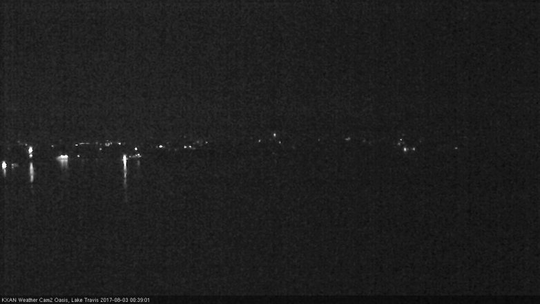 Lake Travis webcam, August 2, 2017 12:00 AM CT
