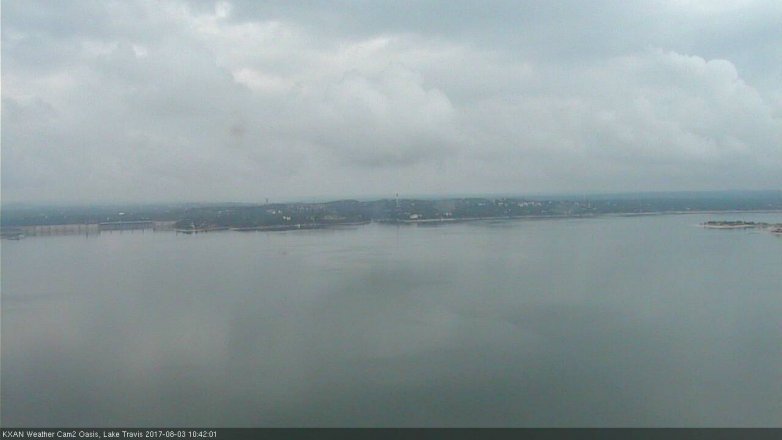 Lake Travis webcam, August 3, 2017 9:50 AM CT