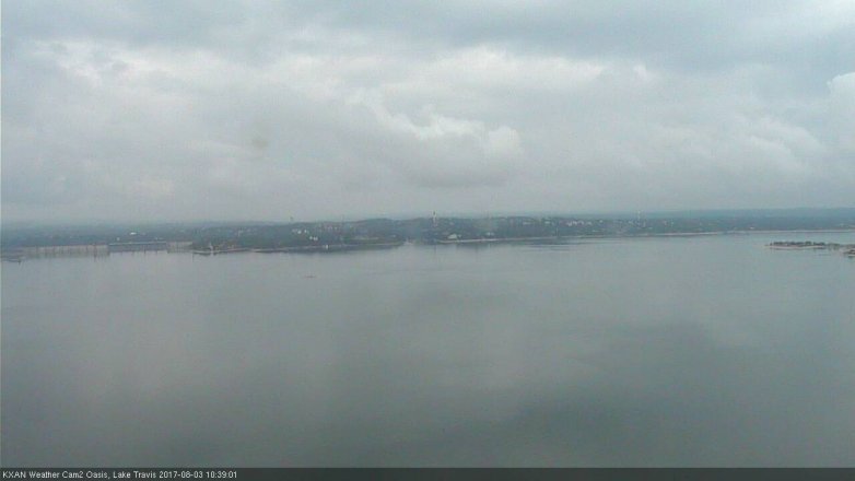 Lake Travis webcam, August 3, 2017 10:10 AM CT