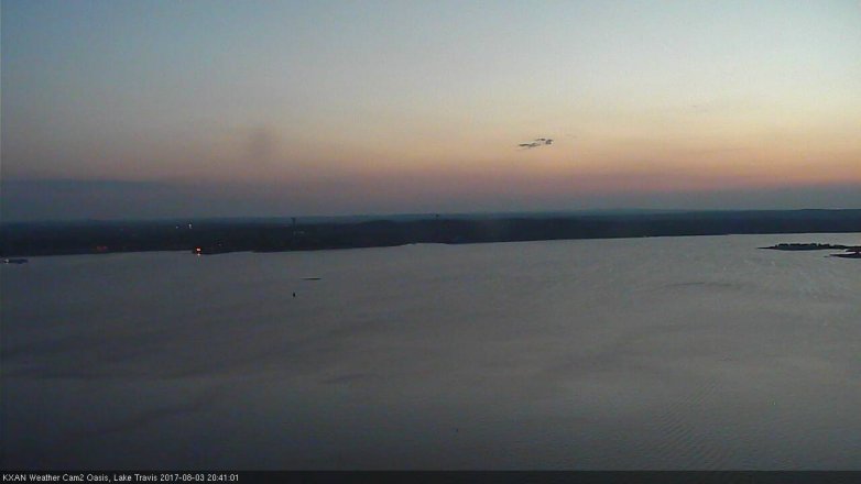 Lake Travis webcam, August 3, 2017 8:10 PM CT