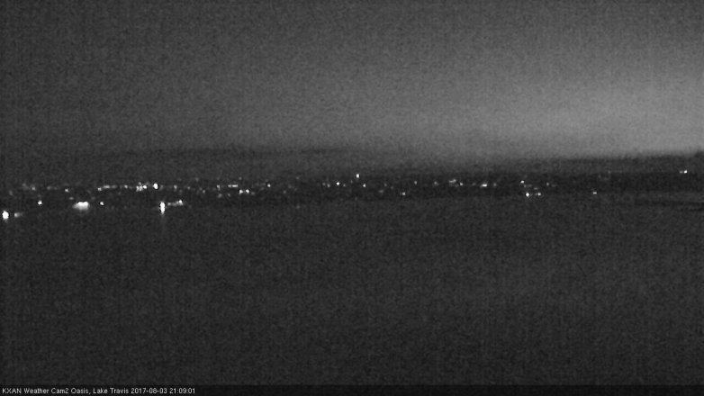 Lake Travis webcam, August 3, 2017 8:35 PM CT