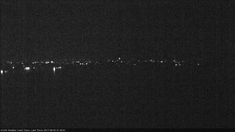 Lake Travis webcam, August 3, 2017 8:55 PM CT