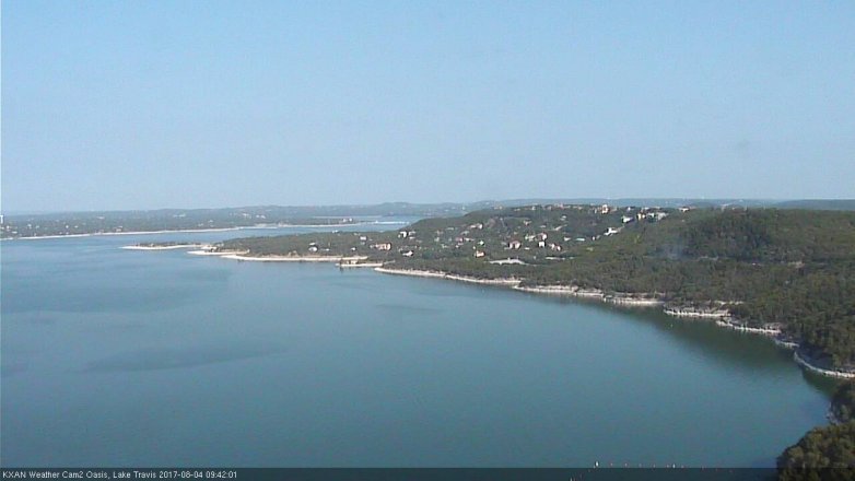 Lake Travis webcam, August 4, 2017 9:05 AM CT