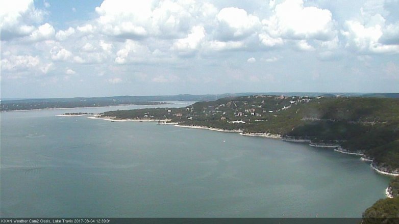 Lake Travis webcam, August 4, 2017 11:55 AM CT