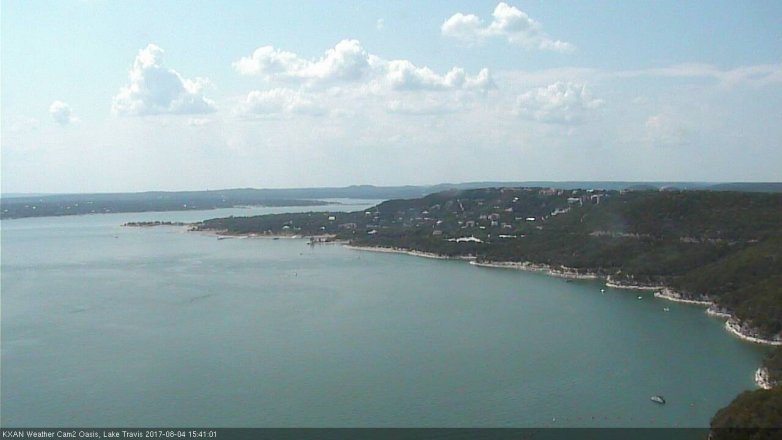 Lake Travis webcam, August 4, 2017 3:00 PM CT