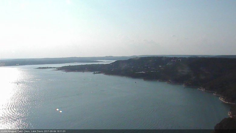 Lake Travis webcam, August 4, 2017 5:20 PM CT
