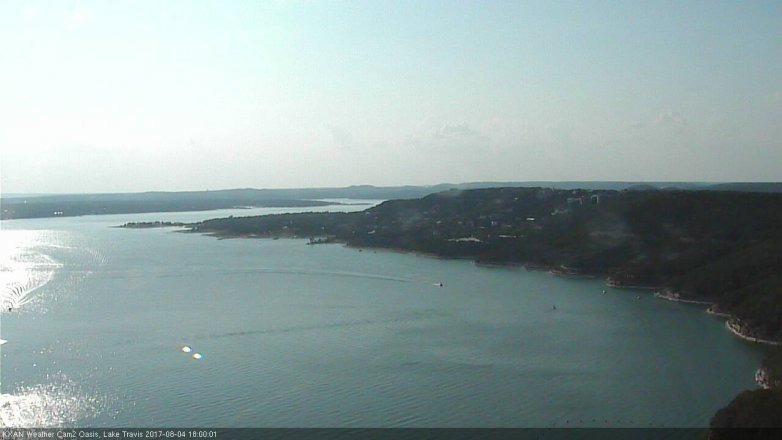 Lake Travis webcam, August 4, 2017 5:30 PM CT