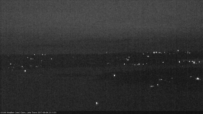 Lake Travis webcam, August 4, 2017 8:25 PM CT