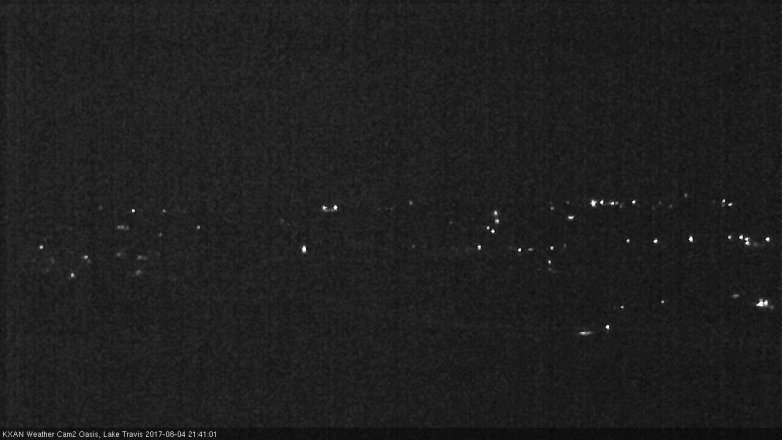 Lake Travis webcam, August 4, 2017 9:00 PM CT