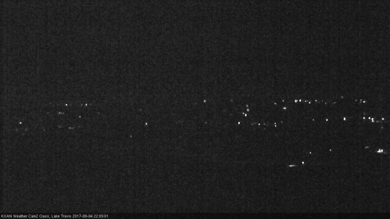 Lake Travis webcam, August 4, 2017 9:15 PM CT