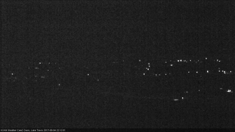 Lake Travis webcam, August 4, 2017 9:25 PM CT