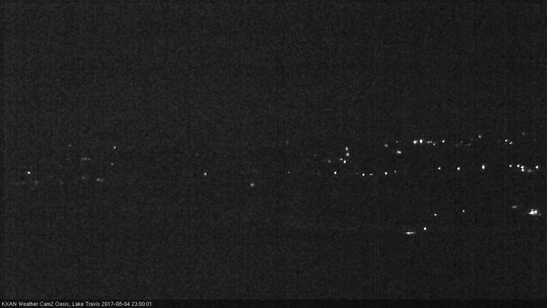 Lake Travis webcam, August 4, 2017 10:05 PM CT