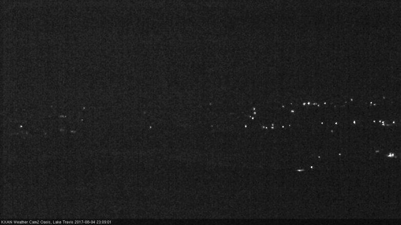 Lake Travis webcam, August 4, 2017 10:20 PM CT