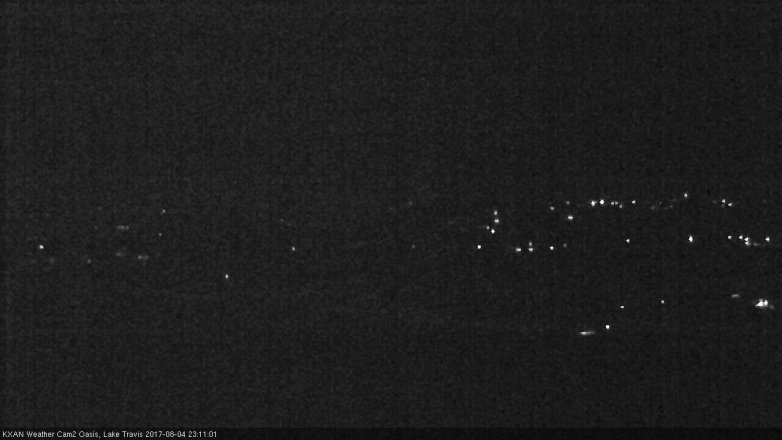 Lake Travis webcam, August 4, 2017 10:30 PM CT