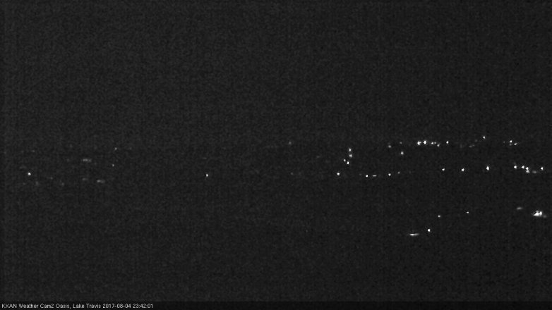 Lake Travis webcam, August 4, 2017 10:45 PM CT