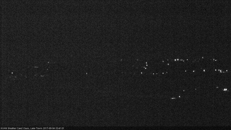 Lake Travis webcam, August 4, 2017 11:05 PM CT