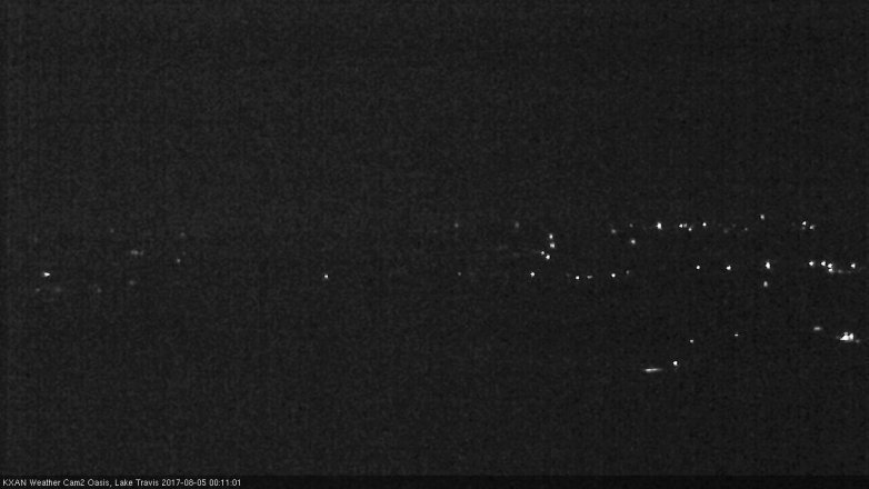 Lake Travis webcam, August 4, 2017 11:30 PM CT