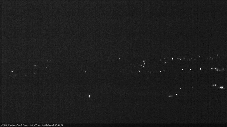 Lake Travis webcam, August 4, 2017 11:45 PM CT
