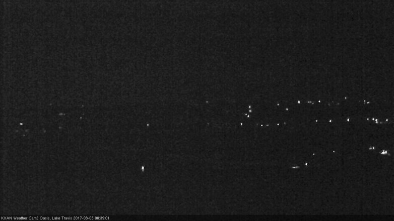 Lake Travis webcam, August 4, 2017 11:50 PM CT
